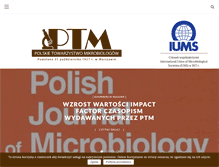 Tablet Screenshot of microbiology.pl