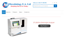 Tablet Screenshot of microbiology.co.ke